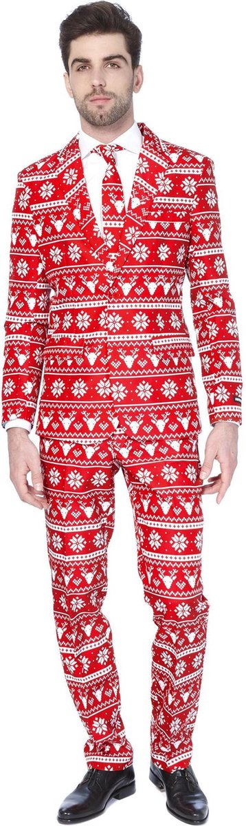 Suitmeister Christmas Red Nordic- Kostuum - Maat - XL