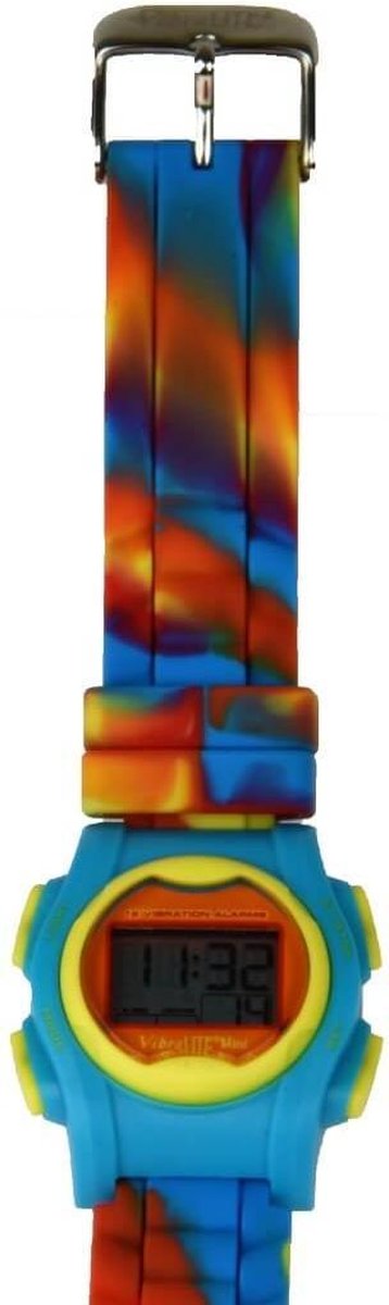 Medicijn/ plashorloge Vibralite Mini; Regenboogkleuren met siliconen band