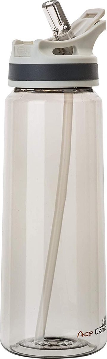 Acecamp Tritan Springdeckel Waterfles 800 Ml Grijs