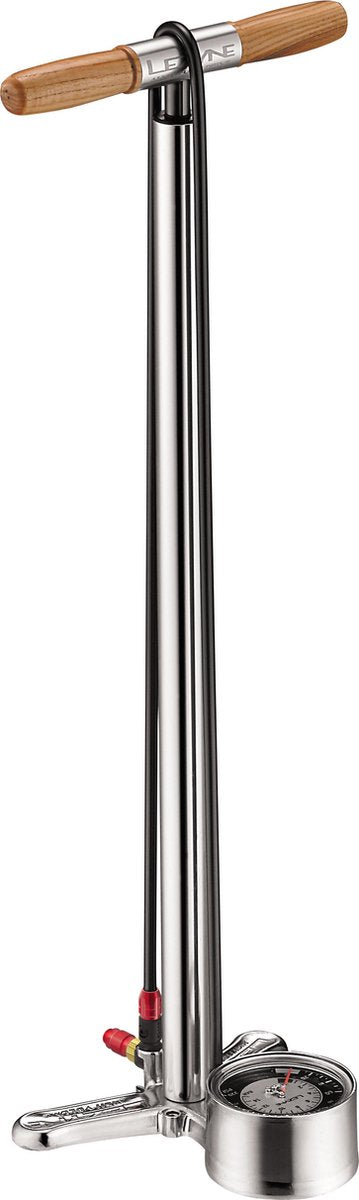 Lezyne Alloy Floor Drive Tall Zilver/Hi Gloss
