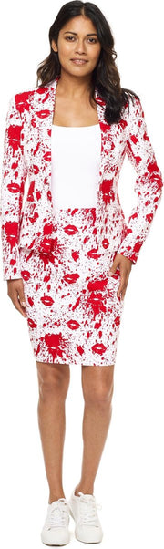 OppoSuits Bloody Mary - Vrouwen Kostuum - Wit - Carnaval - Maat 34