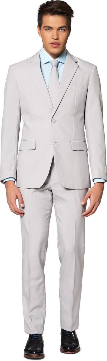 Opposuits Verkleedpak Groovy Grey Heren Polyester Grijs Maat 62