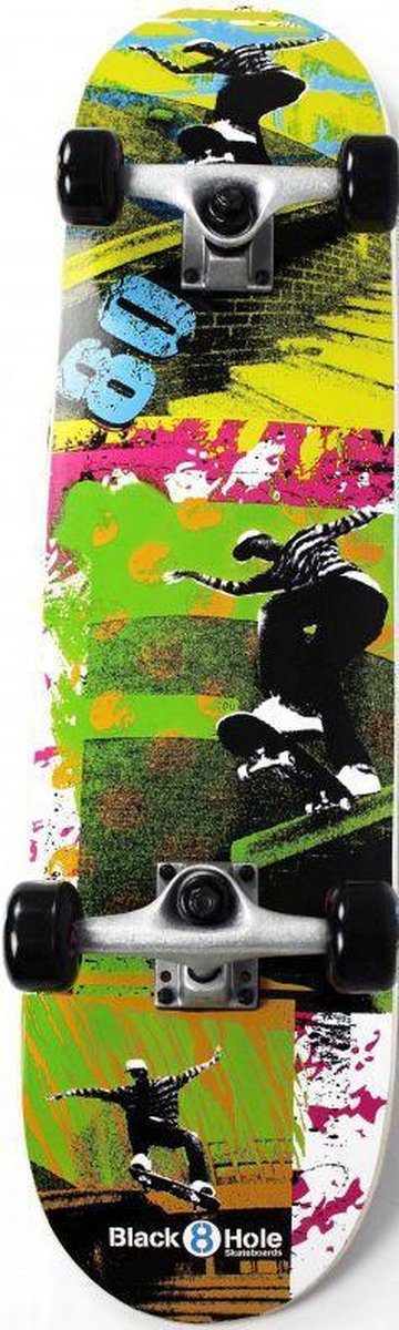 Black8Hole Skateboard--CONVERTJongens en meisjesKinderen - zwart/blauw/rood