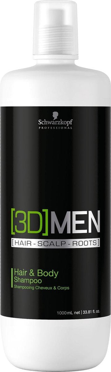 Schwarzkopf 3D Mension Hair & Body - 1000 ml - Shampoo