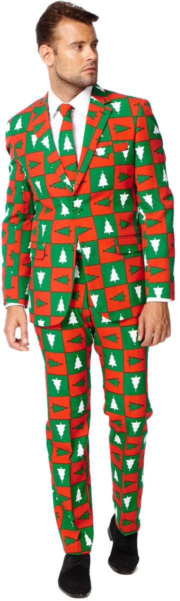 OppoSuits Treemendous - Mannen Kostuum - Gekleurd - Kerst - Maat 58