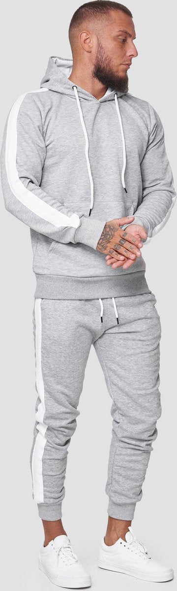 Heren - joggingpak - Grijs - 1571