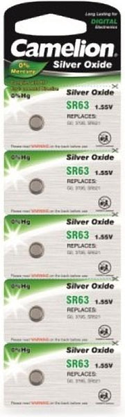 Camelion SR63 / sg0 - zilveroxide knoopcel - 1.55 volt / 5 stuks