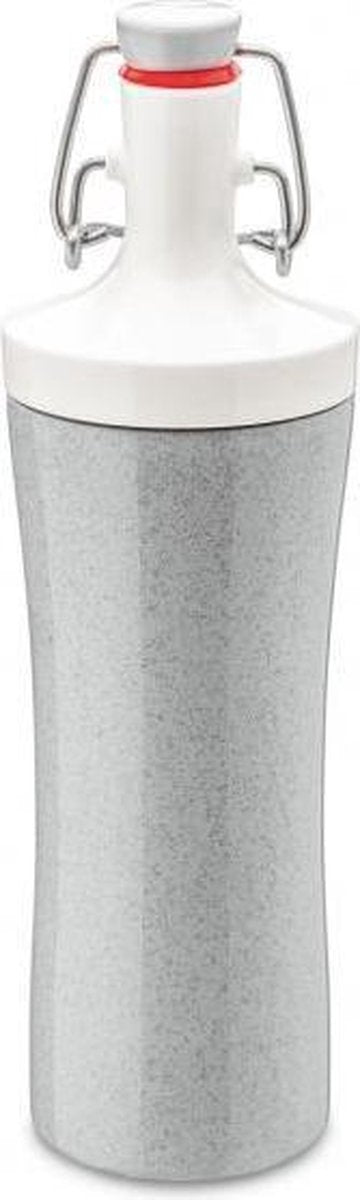 Koziol Drinkfles Plopp To Go 425 Ml Grijs/Wit