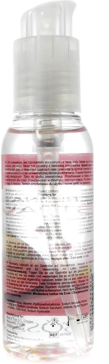 Power Escorts - Glijmiddel met Aardbeismaak - Gel - Lubricant  - 100 ml