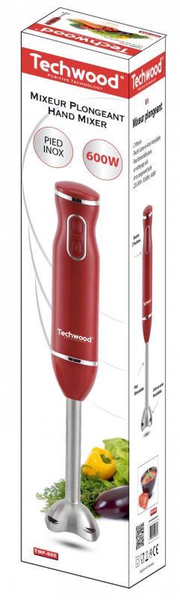 TECHWOOD STAAFMIXER MET RVS STAAFMIXERVOET