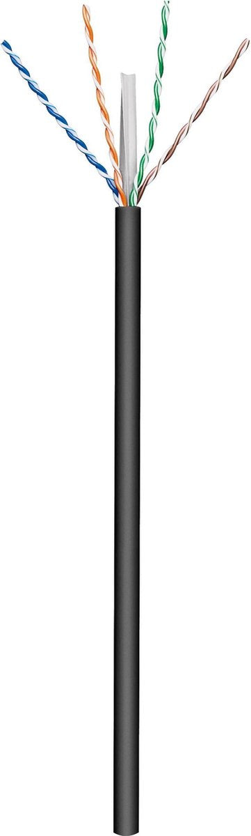 Goobay 57293 netwerkkabel 100 m Cat6 U/UTP (UTP) Zwart
