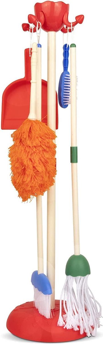 Playkidz Cleaning Role Play Set - 6 Delige Schoonmaakset