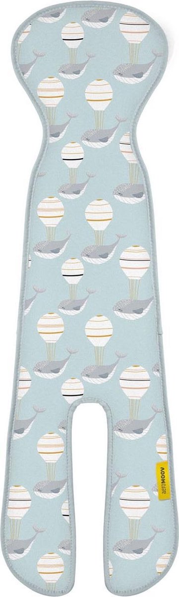AeroMoov Air Layer Autostoel Groep 2/3 met beentjes Whales LIMITED EDITION 2021