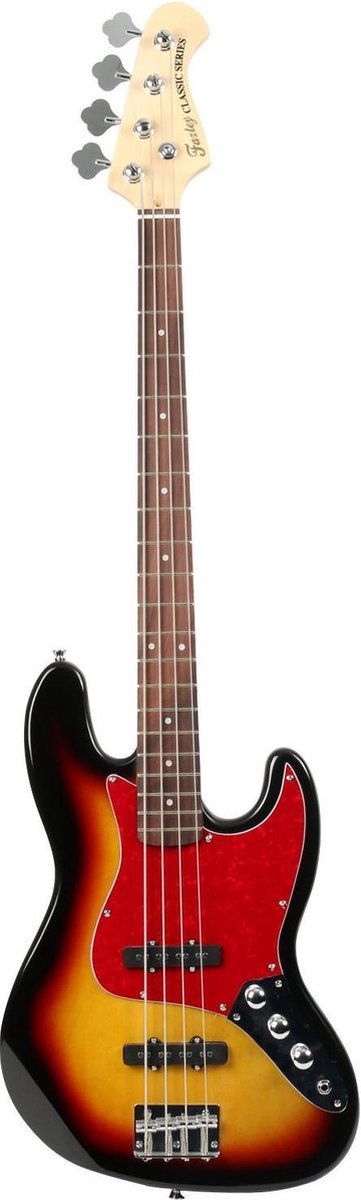 Fazley FJB218SB elektrische basgitaar sunburst