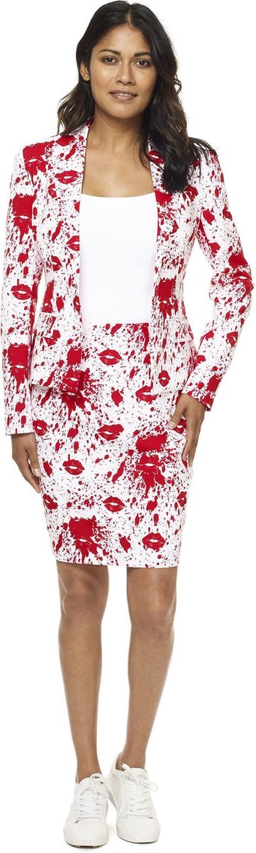 OppoSuits Bloody Mary - Vrouwen Kostuum - Wit - Carnaval - Maat 40