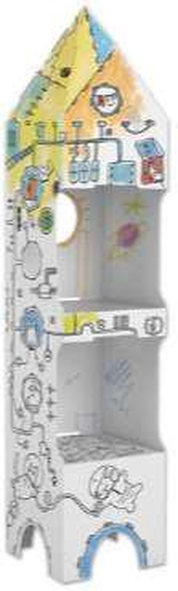 EOL Monumi - 3D XXL-huis  om te monteren en in te kleuren "House like Rocket"