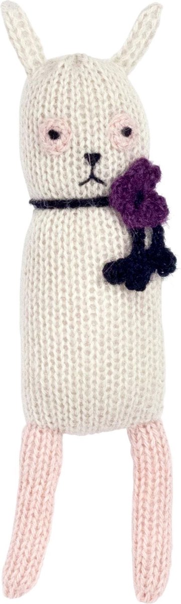 Luckyboysunday Knuffelkonijn Junior 17 Cm Alpaca-wol Wit
