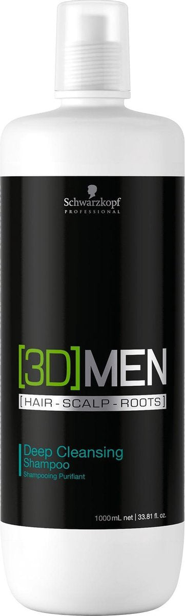 Schwarzkopf 3d Mension Care Deep Cleansing Shampoo-1000 ml -  vrouwen - Voor
