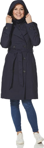 Madonna trench coat midnight blue with zipperclosure -M