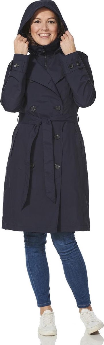 Madonna trench coat midnight blue with zipperclosure -M
