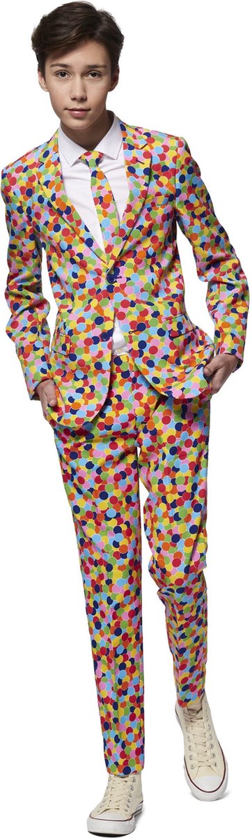 Opposuits Verkleedpak Confetteroni Jongens Polyester Mt 170-176