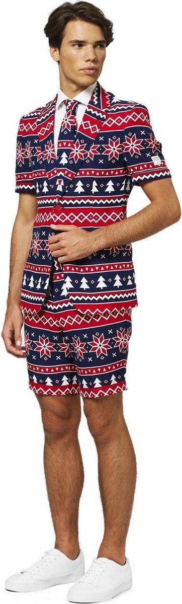 Feesten & Gelegenheden Kostuum | Nordic Noel Kerstbomen IJskristallen Zomer | Man | Maat 54 | Kerst | Verkleedkleding