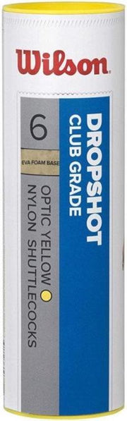 Wilson Badminton Shuttles Nylon/kurk Geel 6 Stuks
