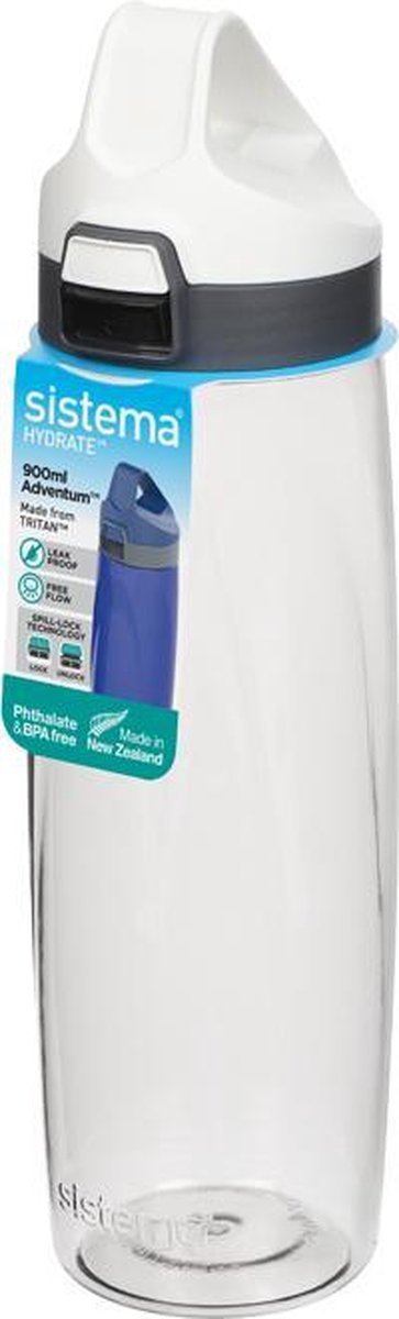 Sistema Hydrate 900ml Adventum Drinkfles Wit