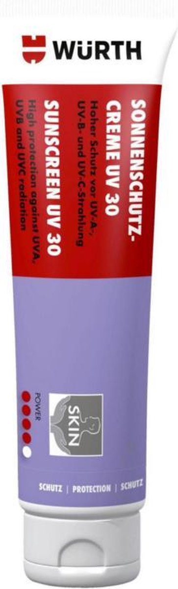wurth UV 30 ZONNECRÈME - zonnebrandcreme - SUNPROTECT UV30 -100ML