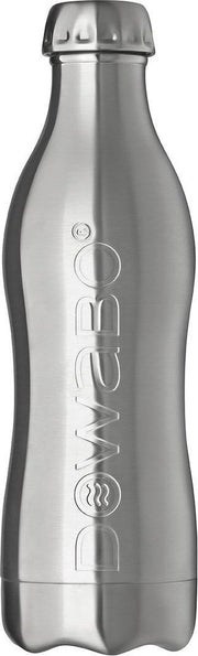 Dowabo drinkfles roestvrij staal enkelwandig Pure Steel - 1200 ml - Zilver