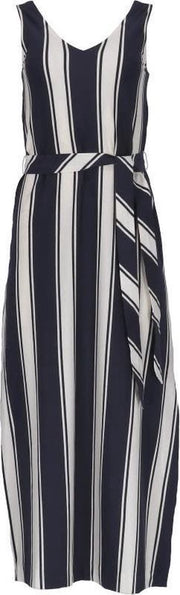 Jurk Donkerblauw/Wit