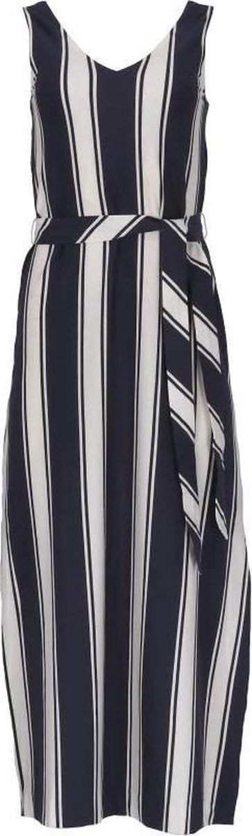 Jurk Donkerblauw/Wit
