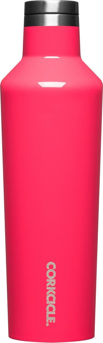 Corkcicle Canteen - Gloss Flamingo 475ml 16oz Roestvrijstaal Thermosfles 3wandig