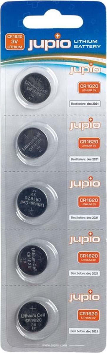 Jupio CR1620 3V Knoopcel - 5 stuks