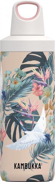 Kambukka Reno geïsoleerde Drinkfles 500 ML - Paradise Flowers met draaidop