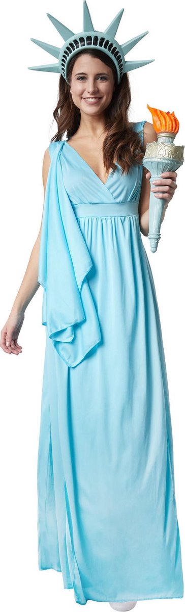 dressforfun - Godin der vrijheid XXL  - verkleedkleding kostuum halloween verkleden feestkleding carnavalskleding carnaval feestkledij partykleding - 302522
