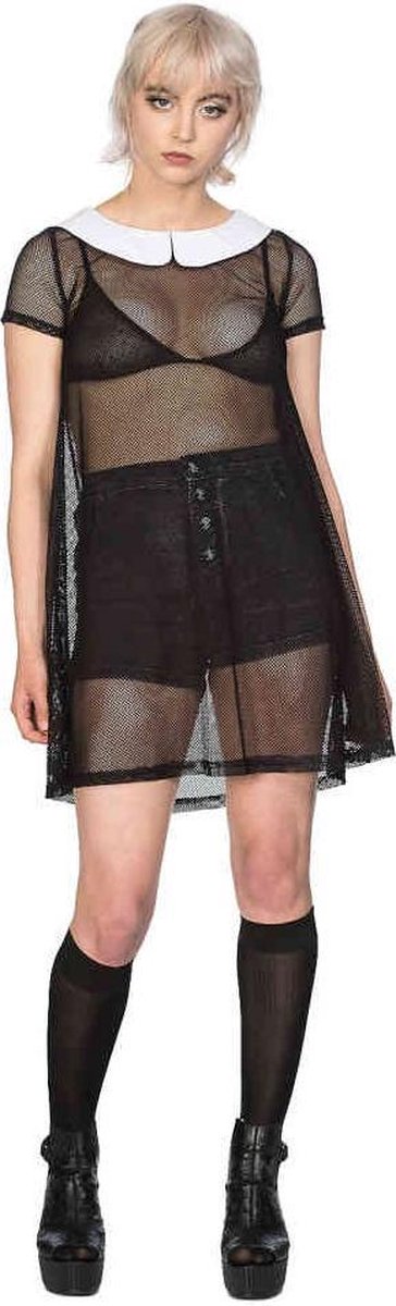 Banned Flare jurk -XL- TEMPTRESS COLLAR Zwart