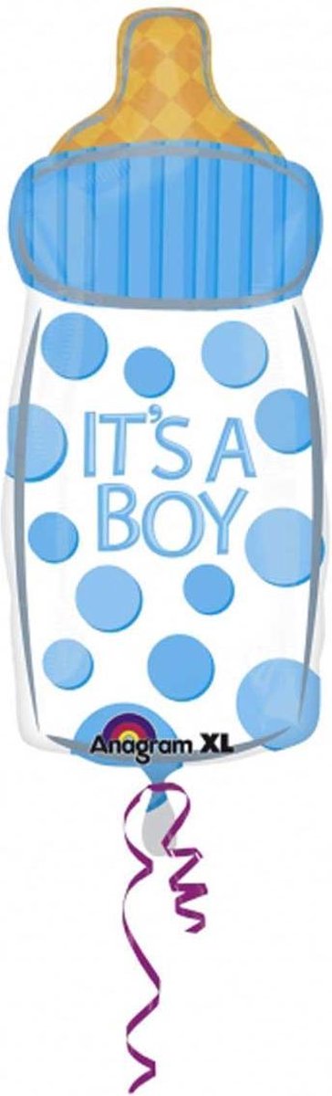 Anagram - Folieballon - Shape - It's a boy - Zonder vulling - 58x25cm