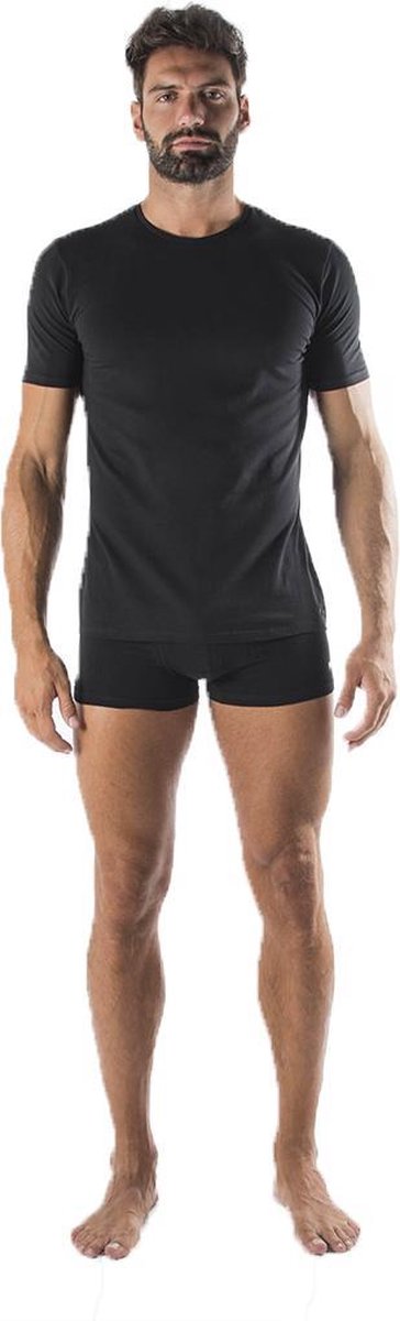 Fila - Heren - Man undershirt round neck with logo  - Zwart - S