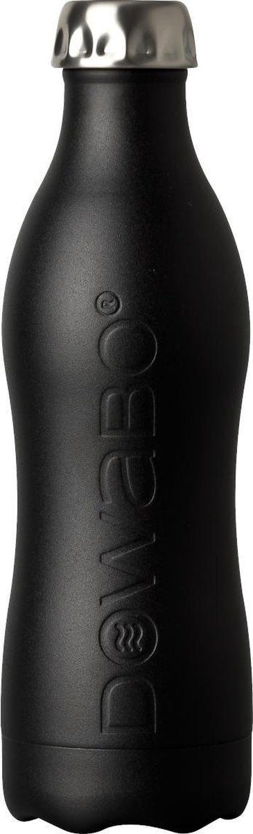 Dowabo drinkfles Cocktail Coll enkelwandig Black Sun - 1200 ml - Zwart