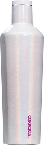 Corkcicle Canteen - Groot - 750ml 25oz Sparkle Unicorn Magic Roestvrijstaal Waterfles en Thermosfles - 3wandig - 25uur koud en 12uur warm - BPA vrij - grote opening voor ijsklontjes