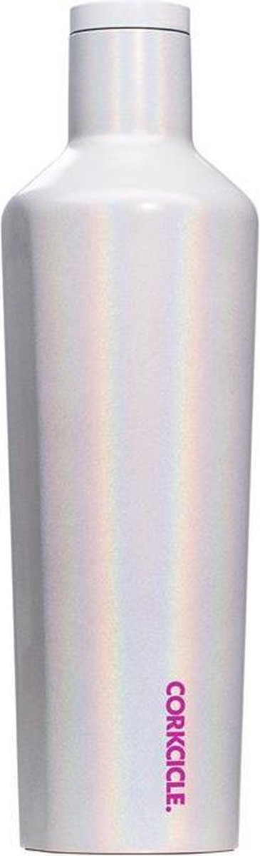 Corkcicle Canteen - Groot - 750ml 25oz Sparkle Unicorn Magic Roestvrijstaal Waterfles en Thermosfles - 3wandig - 25uur koud en 12uur warm - BPA vrij - grote opening voor ijsklontjes