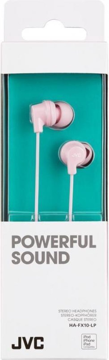 JVC HA-FX10-LP-E Kleurrijke in-ear hoofdtelefoon