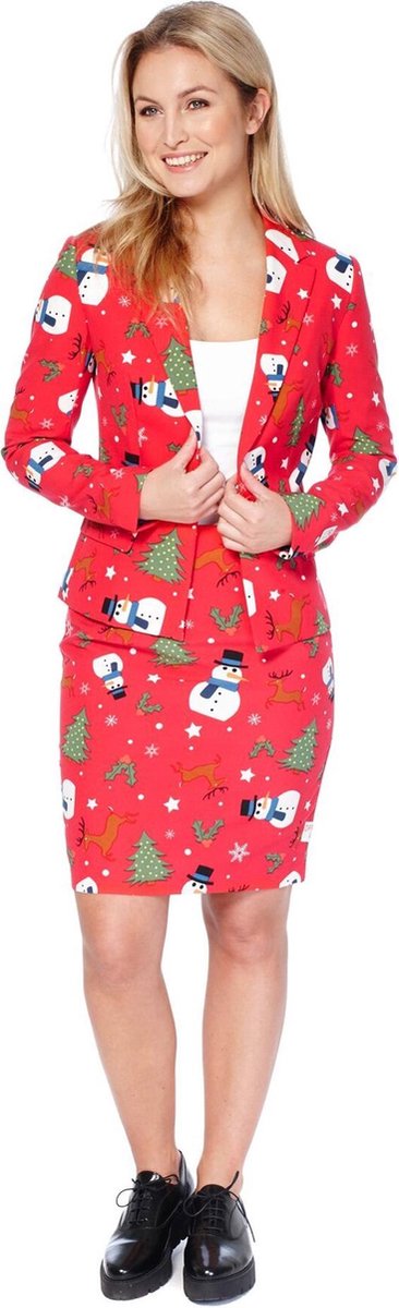 OppoSuits Christmiss - Vrouwen Kostuum - Rood - Kerst - Maat 46