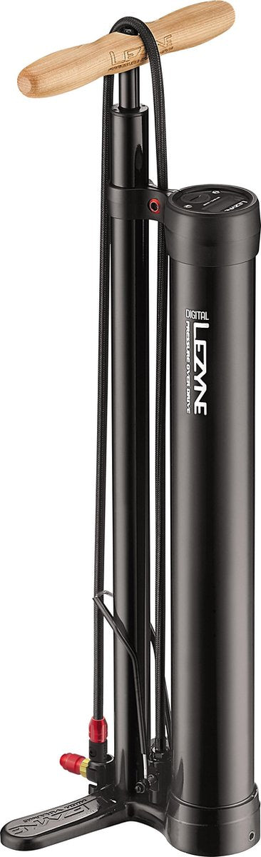 Lezyne Digital Pressure Over Drive Gloss Zwart