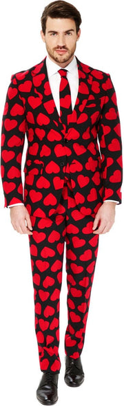 OPPOSUITS - Opposuits hartenkoning kostuum voor mannen - S (EU 46) - Volwassenen kostuums