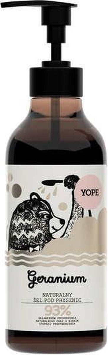 Yope Natural Shower Gel ?el Pod Prysznic Geranium 400ml (u)