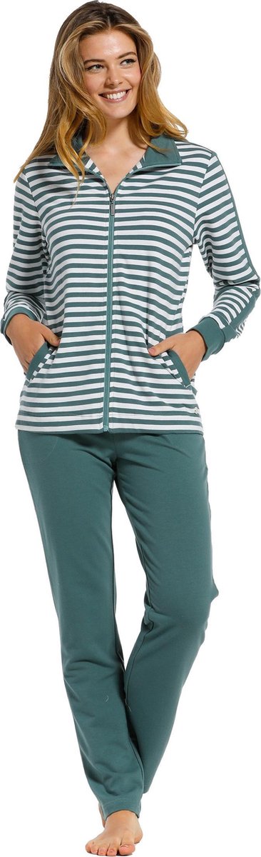 Pastunette Dames Huispak - Groen - Maat 52
