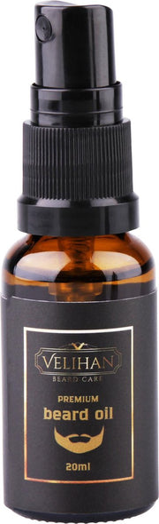 Velihan- Baardolie- 20ml- Test flesje- Sandalwood- Baard olie verzorging- Baard- Baard olie korte baard- Baard groei- Cadeau Voor Hem- Vaderdag cadeau