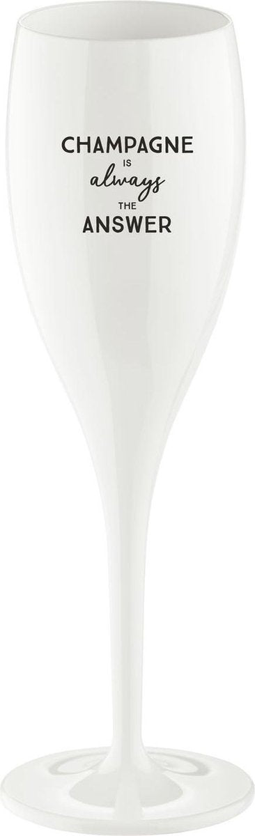Champagneglas 'Champagne is the Answer' - Koziol | Cheers No. 1